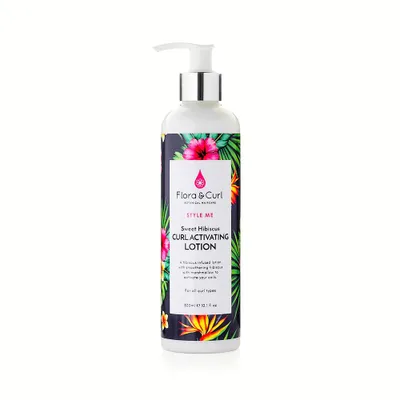 Obrázek produktu pro Flora & Curl Sweet Hibiscus Curl Activating Lotion 300 ml.