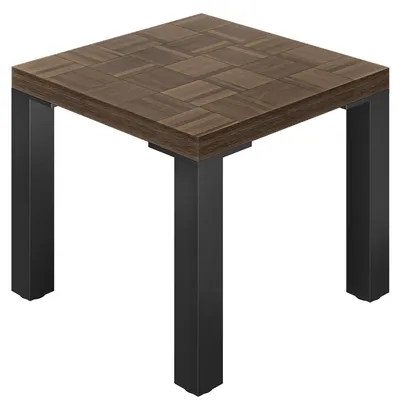Produktbild von CM | Bistro Tisch | B:T 80 x 80 cm | H 78 cm | Walnuß | Gestell: Schwarz | Bistrotisch Gastro Tisch