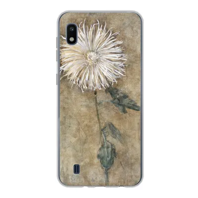 Produktbild von MuchoWow® Handyhülle Schutzhülle Hülle für Samsung Galaxy A10 Chrysantheme - Piet Mondrian - Alte Meister Silikon Softcase Handy Hülle - Schutzhülle