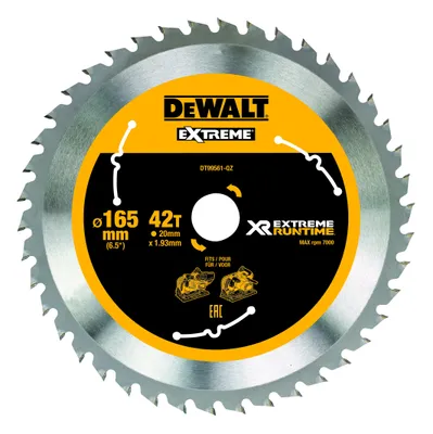 Produktbild von Kreissägeblatt XR EXTREME RUNTIME DT99561, Ø 165mm, 42Z