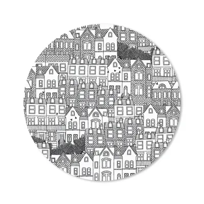 Produktbild von MuchoWow® Mauspad Mousepad Haus - Muster - London 20x20 cm - Mousepads - Maus Mat - Pad - Mausunterlage - Schreibtischmatte