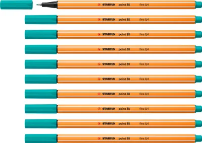 Produktbild von Fineliner - STABILO point 88 - 10er Pack - eisgrün