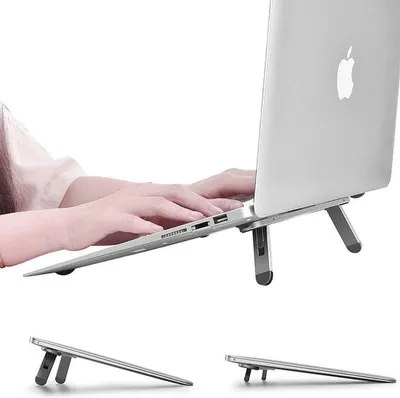 Produktbild von Aluminium laptopstandaard für 10-15.6 Zoll Notebooks mit verstellbarer Winkelstellung
