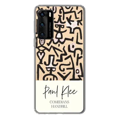 Produktbild von MuchoWow® Handyhülle Schutzhülle Hülle für Huawei P40 Gemälde - Paul Klee - Komödianten Flugblatt Silikon Softcase Handy Hülle - Handytasche