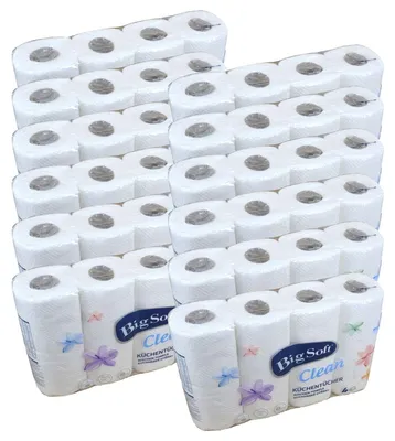 Produktbild von 48 Rollen á 50 Blatt Küchenrolle Big Soft 2-lagig Haushaltsrolle