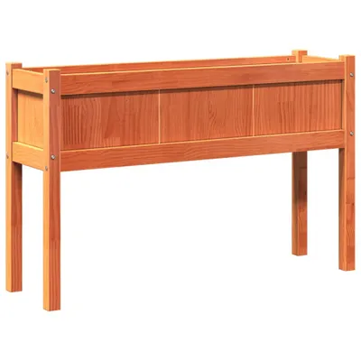 Zdjęcie produktu dla vidaXL Sadzarka z nogami woskowany brąz 110x31x70cm lite drewno sosnowe