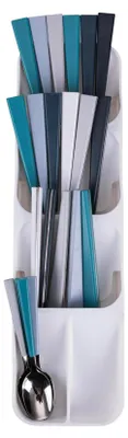Produktbild von Besteckkasten Organizer weiß für Schublade mit 5 Fächern