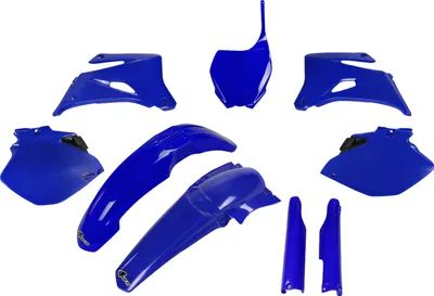 Obrázok produktu pre Sada krytov UFO PLAST, 9-dielna sada plastových krytov s ochranou vidlice pre Yamaha YZ F 250 / 450 cm³, rok výroby 2006 – 2007, farba: modrá OEM