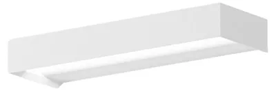 Produktbild von Gealuce GAP550 Wandleuchte – 10-W-LED-Wandleuchte, dimmbar, 550 lm, 3000 K, direktes Licht, Schutzart IP20, mattweißes Aluminium