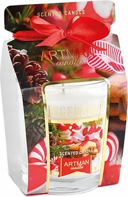 Obrázok produktu pre Sviečka v skle COOKIES WINTER s vôňou perníkov 180g