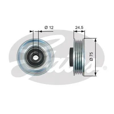 Produktbild von GATES T39223 Spannrolle Keilrippenriemen für SUZUKI SWIFT II Schrägheck (EA, MA) BALENO (EG) BALENO Schrägheck (EG) SWIFT II Stufenheck (AH, AJ)