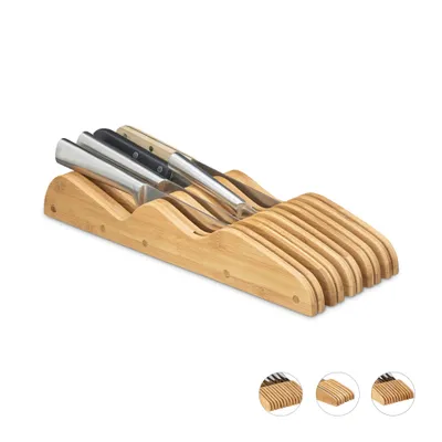 Zdjęcie produktu dla relaxdays 10020296_59 relaxdays L   Messer-Schubladeneinsatz braun