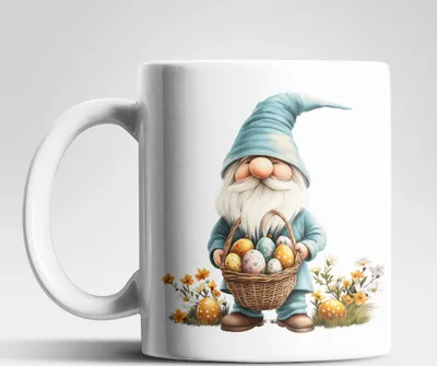 Produktbild von Ostern Gnom Ostereier Kaffeetasse Teetasse Tasse Geschenkidee 325 ml – Gnom-01