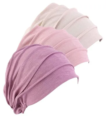Produktbild von Set aus 3 Damen Turban Beanies für Chemotherapie