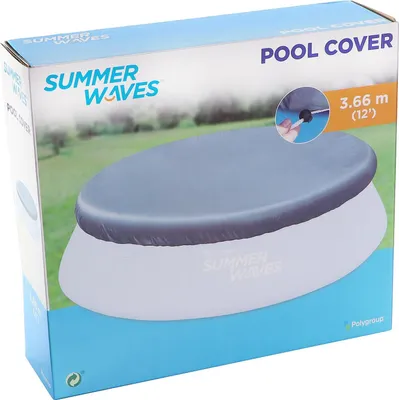 Produktbild von Summer Waves Pool Cover Abdeckplane rund 366 cm Poolplane