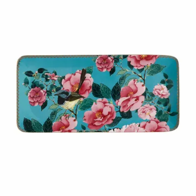 Immagine prodotto di Maxwell & Williams TC Silk Road, piatto da portata, piatto di servizio, in confezione regalo, porcellana, acqua, 33 x 15,5 cm, HV0176