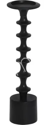 Imagen del producto de Soporte para velas, aluminio, acabado mate , 13x13x42 cm