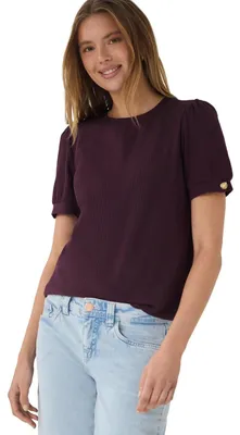 Produktbild von Street One Studio T-Shirt mit Knopfdetail Very Berry 42