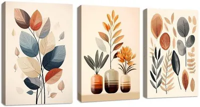 Produktbild von Kunstwerkeinheit - 3-teilig - 50x70 cm - hochwertig - bereit zum Aufhängen