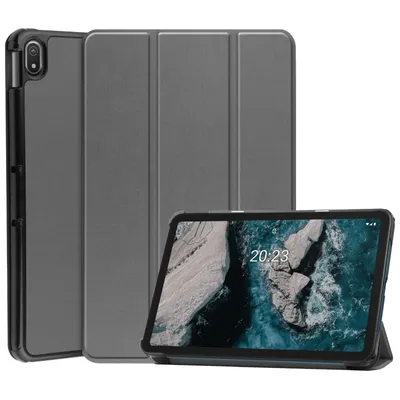 Zdjęcie produktu dla Etui do Nokia T20 10,4 cala Etui ochronne z funkcją podstawki i automatycznym usypianiem/budzeniem w kolorze szarym