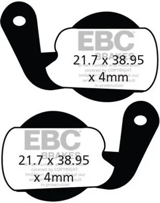 Zdjęcie produktu dla CFA451 - Klocki hamulcowe rowerowe (organiczne) EBC Brakes