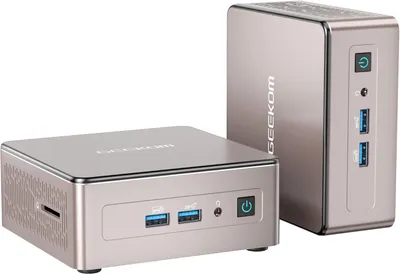 Produktbild von GEEKOM A5 2025 Edition Mini-PC, AMD Ryzen 5 7430U (bis zu 4,5GHz), 16GB DDR4, 512GB SSD, Windows 11 Pro, AMD Radeon Grafik, Wi-Fi 6, BT 5.2, Kompakter