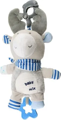 Produktbild von Baby Mix Los Plüschtier mit Spielzeugmaschine und Clip