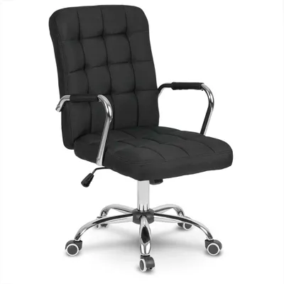 Zdjęcie produktu dla Fotel Biurowy Materiałowy Benton Czarny