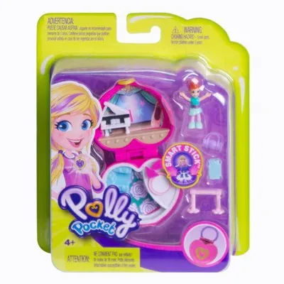 Produktbild von Polly Pocket FWN41, Mädchen, Pink, Violett, Türkis, Weiß, 1 Stück(e)
