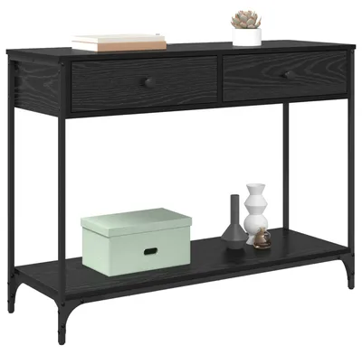 Obrázok produktu pre vidaXL Konzolový stolík čierny dubový vzhľad 100 x 34,5 x 75 cm