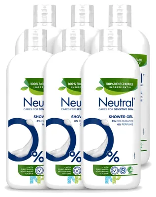 Produktbild von 6 x Neutral Duschgel für empfindliche Haut - Parfumfrei - 900 ml - Vorteilspackung - 6 Stücke