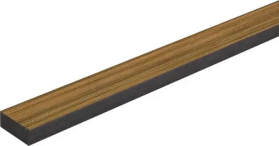 Produktbild von Wandleiste Zebrano Nachbildung 2400 x 25 x 10 mm