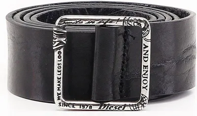 Produktbild von Diesel BISATE CINTURA Belt Gürtel Echtleder Schwarz