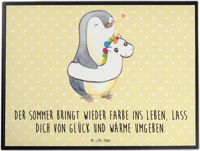 Produktbild von Mr. & Mrs. Panda schreibtischunterlage Sommerfarben - Gelb Pastell - Geschenk, Sommerferien, schreibtischauflagen, Sommergefühle, Schreibunterlage, Geschenke, bastelmatte