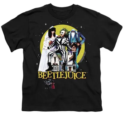 Obrázok produktu pre Tričko s motívom "Beetlejuice" – edícia "Revisited" pre deti, model TV37289 (veľkosť 152-158), čierna farba