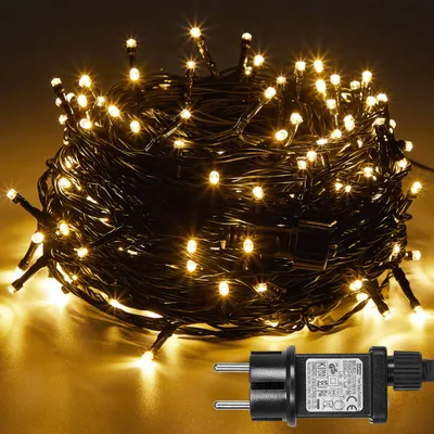 Produktbild von 50M Outdoor Fairy Lights Warm White Led Fairy Lights Outdoor Indoor With Timer, 8 Modes Christmas Lights Christmas Tree Garden Balcony Party Decoration