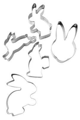 Immagine prodotto di Zenker Set di 5 tagliabiscotti a forma di coniglietto pasquale