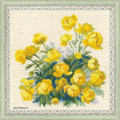 Produktbild von Riolis Stickbildset Kreuzstich "Trollblume", Zählmuster
