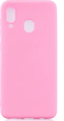 Produktbild von Für Samsung A30 Lovely Candy Color Matte TPU Anti-Scratch rutschfeste Schutzhülle Zurück Fallrot