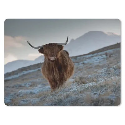 Produktbild von MuchoWow® Mauspad Mousepad Schottischer Hochländer - Landschaft - Schottland 23x19 cm - Mousepads - Maus Mat - Pad - Mausunterlage - Schreibtischunterlage - Mauspad