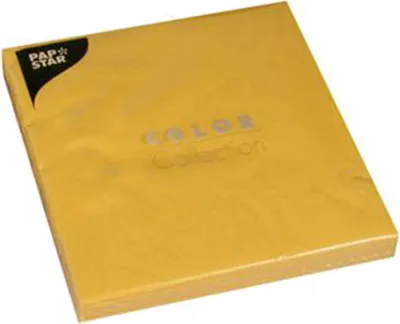 Produktbild von PAPSTAR Cocktailservietten 250 x 250 mm gelb 3-lagig 20 Stück