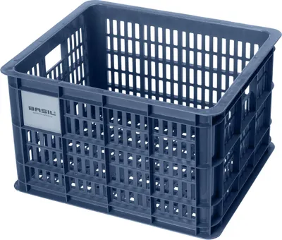 Immagine prodotto di BASIL V.R. cestino "Crate M" in plastica, volume: 29 bluestone