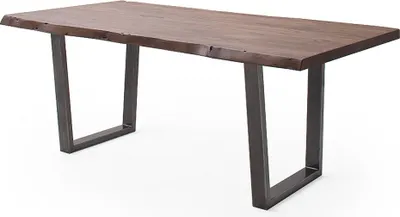 Produktbild von Baumkantentisch >Calabria< in Akazie walnuss / antik - 220x79,5x100 (BxHxT)
