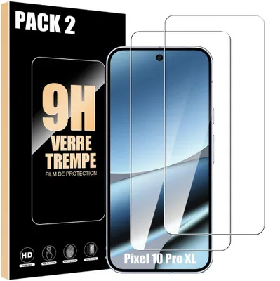 Image de Pack-2 Verre Trempé pour Google Pixel 10 Pro XL - Protection d'écran Transparent 9H Antichoc Anti-Rayures
