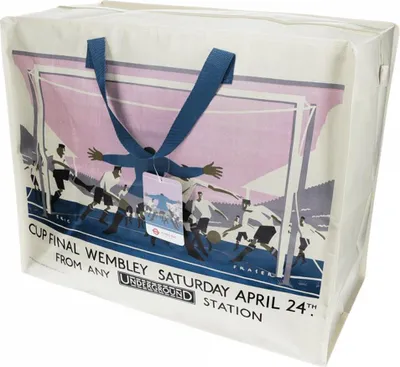 Produktbild von Rex London XXL Aufbewahrungstasche Vintage Poster Cup Final ca. 55x48x28 cm Riesentasche
