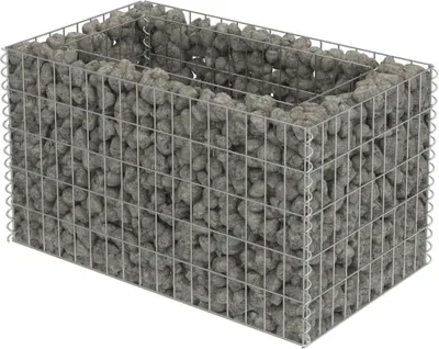 Immagine prodotto di Gabbione Letto Rialzato in Acciaio Zincato 90x50x50 cm