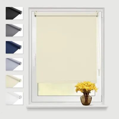 Produktbild von Verdunkelungsrollo Thermorollo Ohne Bohren Beige 55x160cm