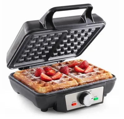Produktbild von Tomado TWM2301S Waffeleisen für 2 Waffeln - PFAS-freie Beschichtung - Edelstahl