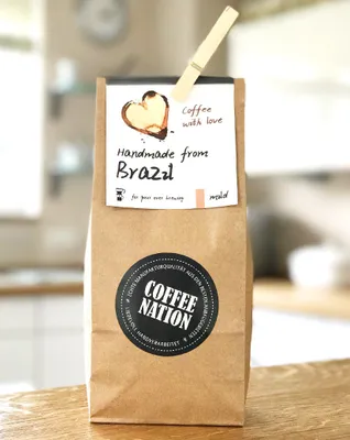 Produktbild von Kaffee COFFEE WITH LOVE Handmade from Brazil von Coffee-Nation, 500g Bohnen