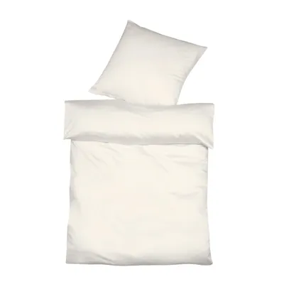 Produktbild von liebling Halbleinen Bettwäsche 240 x 220 + 2 x 80 x 80 cm, Farbe creme, Bettbezug aus 50% Leinen & 50% Baumwolle, kühlend & atmungsaktiv